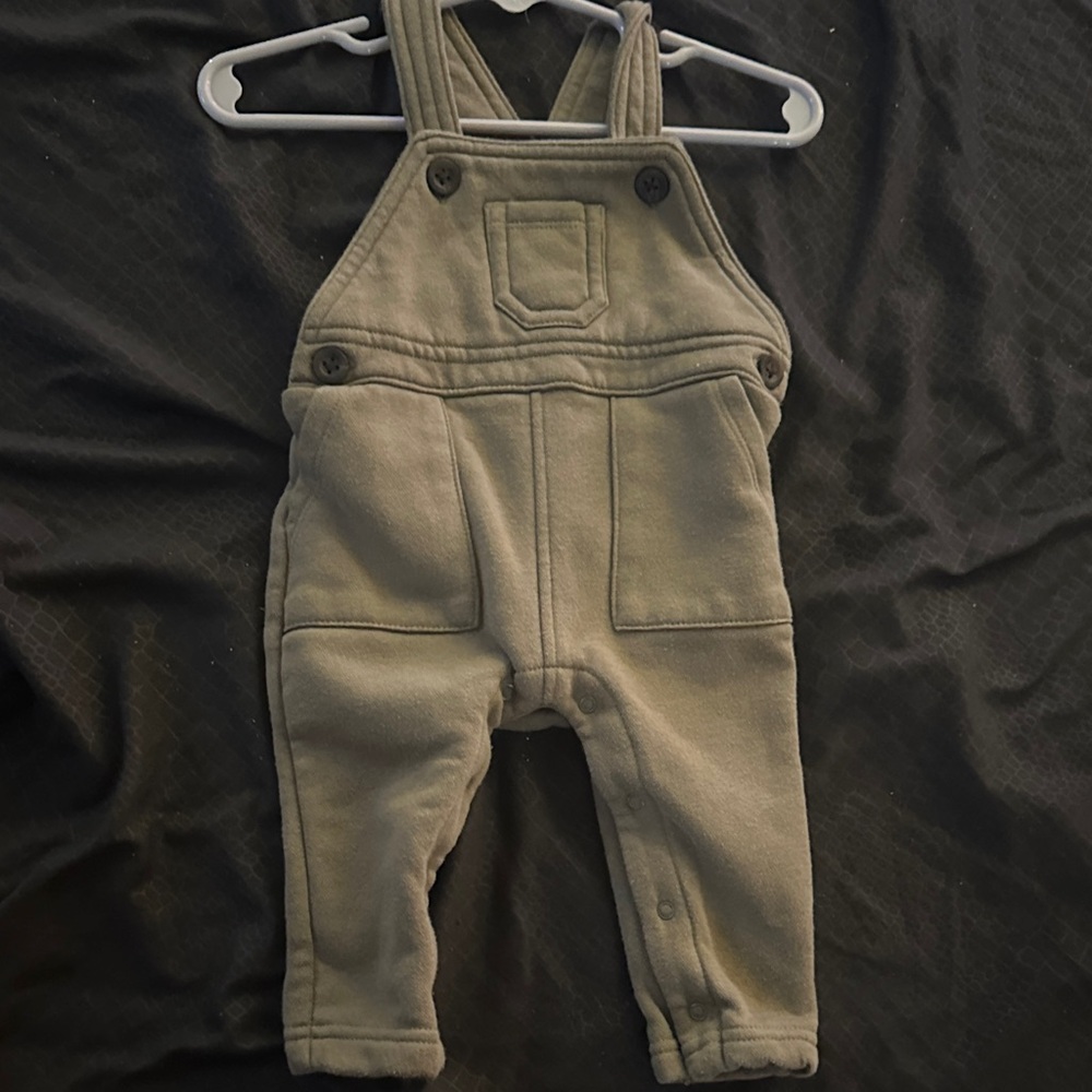 Cozy Gray Kids Overalls